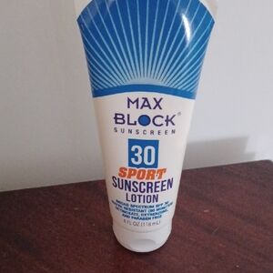 Sport SPF 30 Sunscreen Lotion Blue/White Tube New